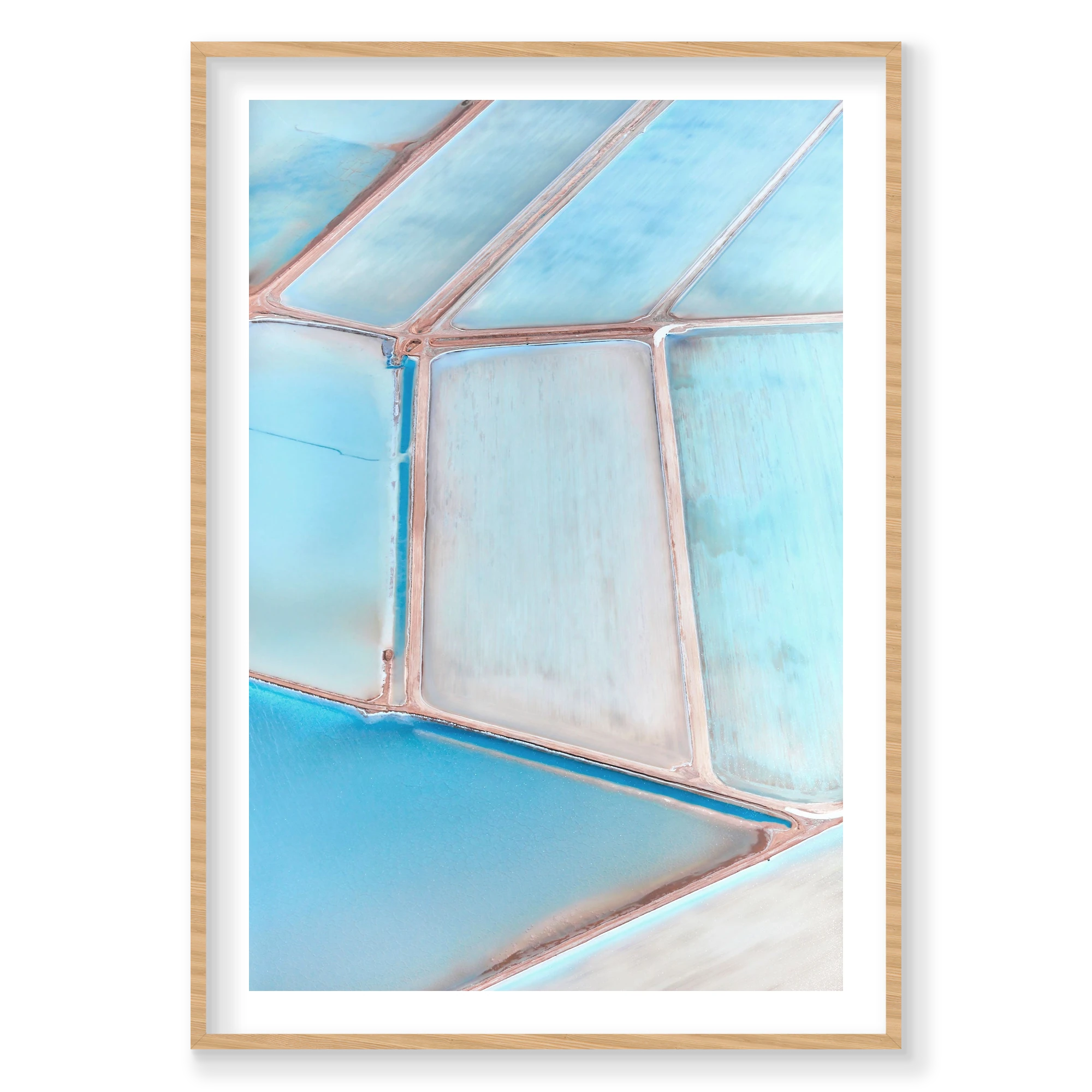 Crystal Palette, Useless Loop, Vertical Print, natural Victorian Ash frame
