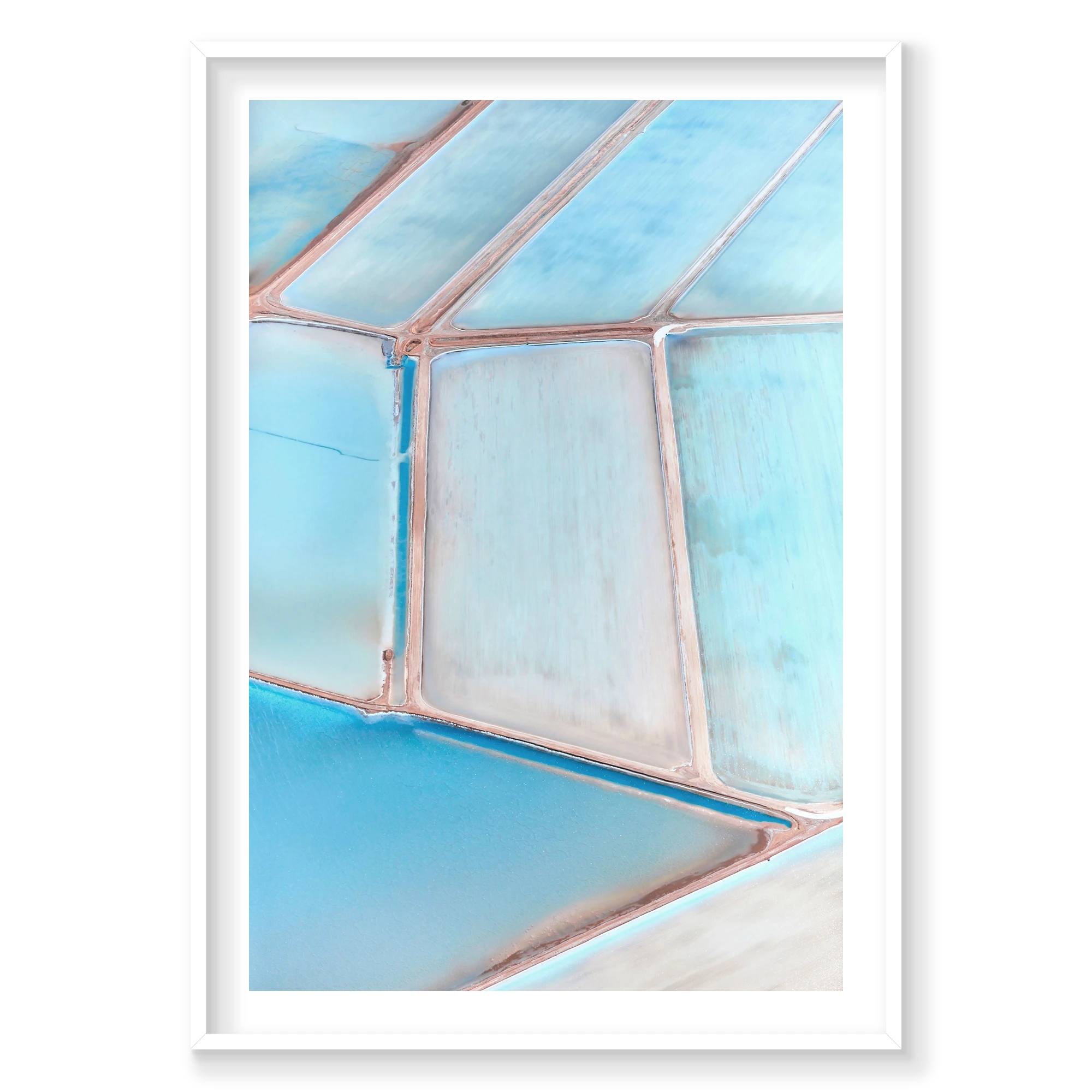 Crystal Palette, Useless Loop, Vertical Print, white Victorian Ash frame