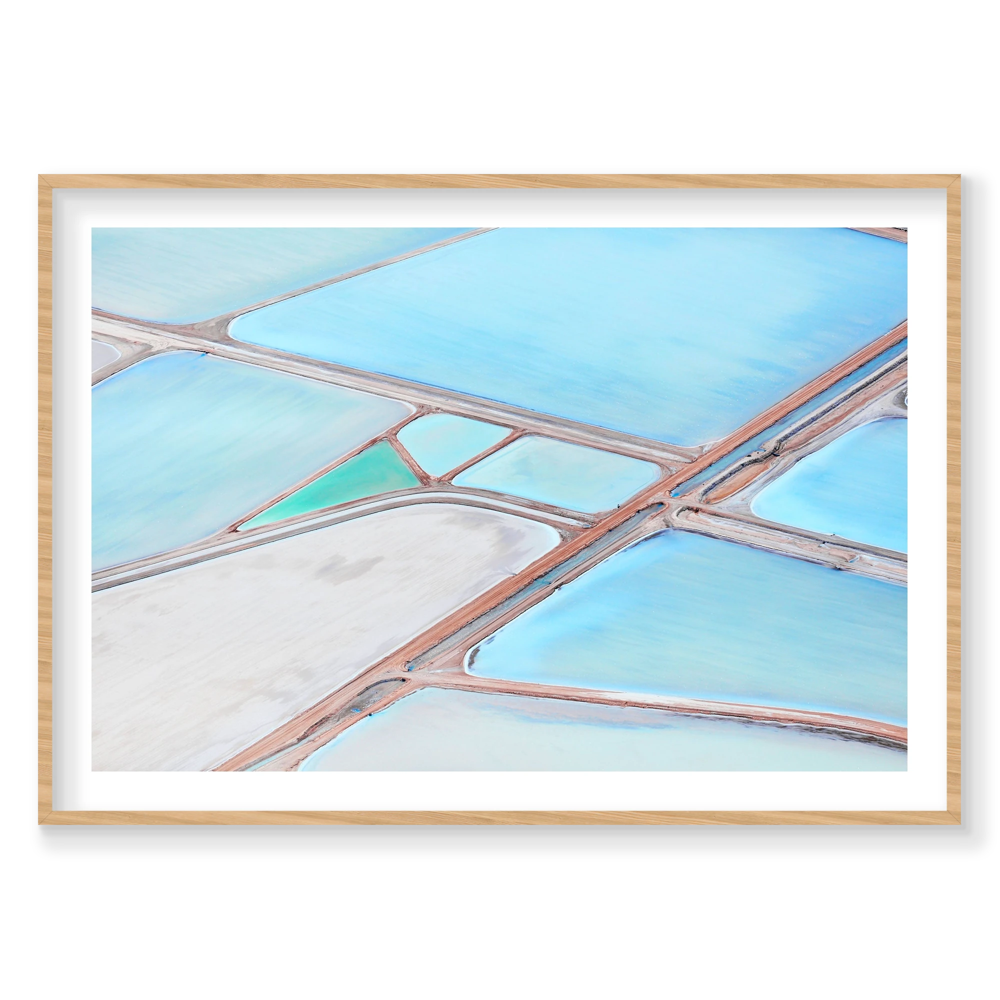 Harvest Fields, Useless Loop, Horizontal Print, natural Victorian Ash frame