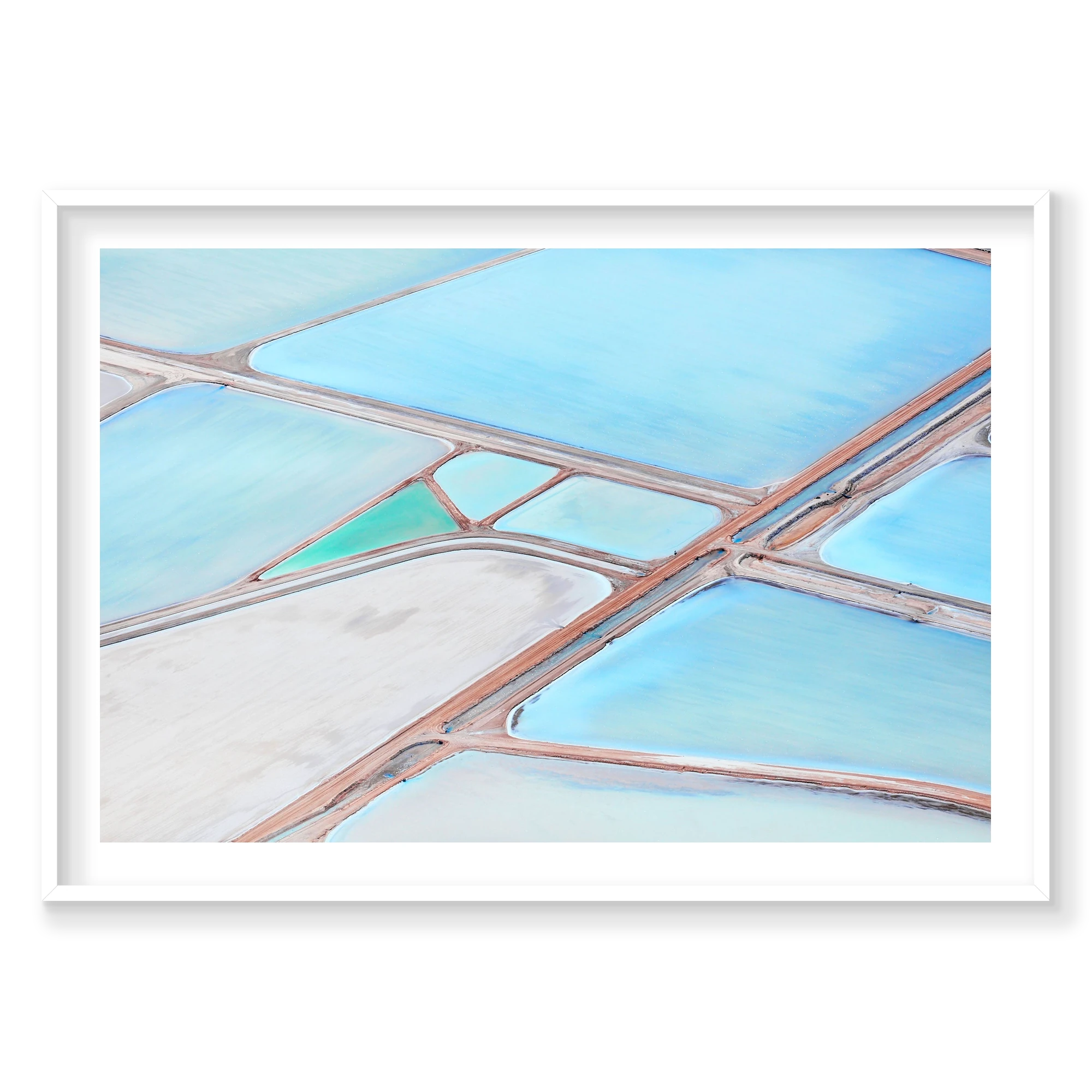 Harvest Fields, Useless Loop, Horizontal Print, white Victorian Ash frame