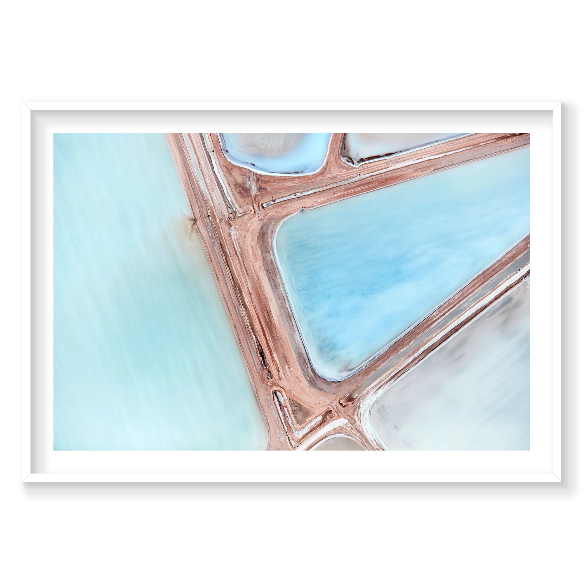 Pastel, Useless Loop, Horizontal Print, white Victorian Ash frame