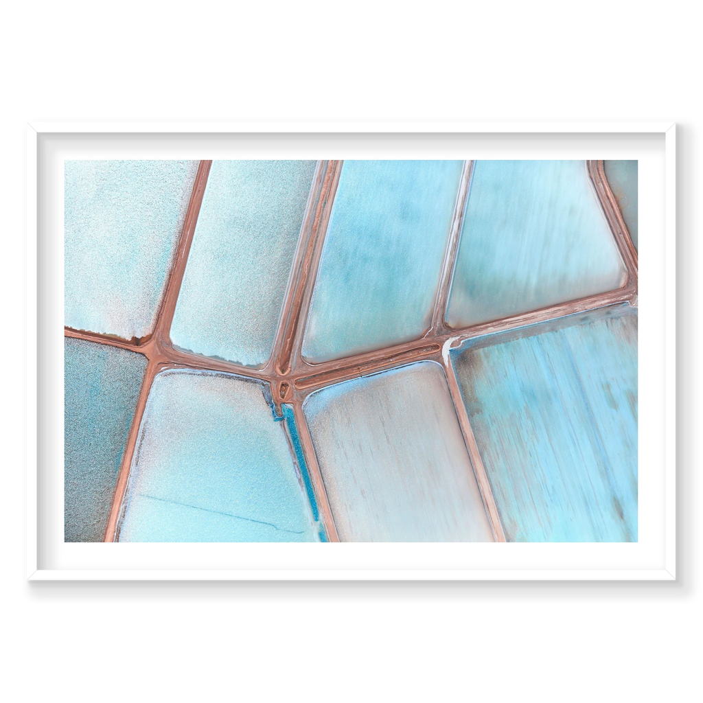 Aquarelle, Useless Loop, Horizontal Print, white Victorian Ash frame