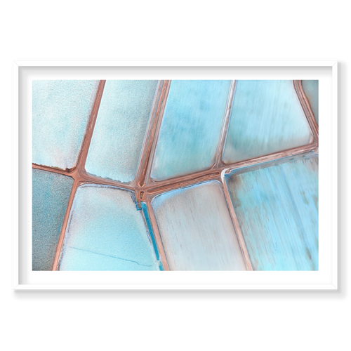 Aquarelle, Useless Loop, Horizontal Print, white Victorian Ash frame