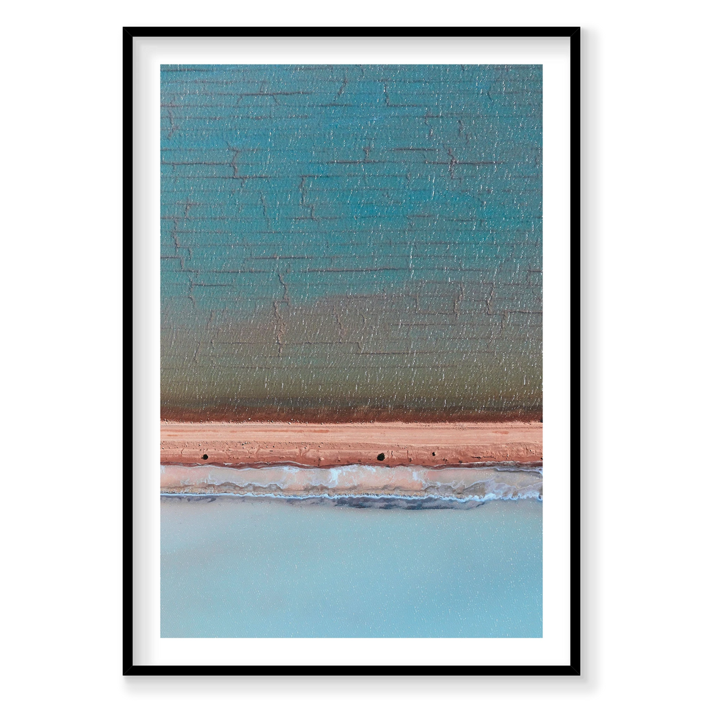 Crystalline, Useless Loop, Vertical Print, black Victorian Ash frame