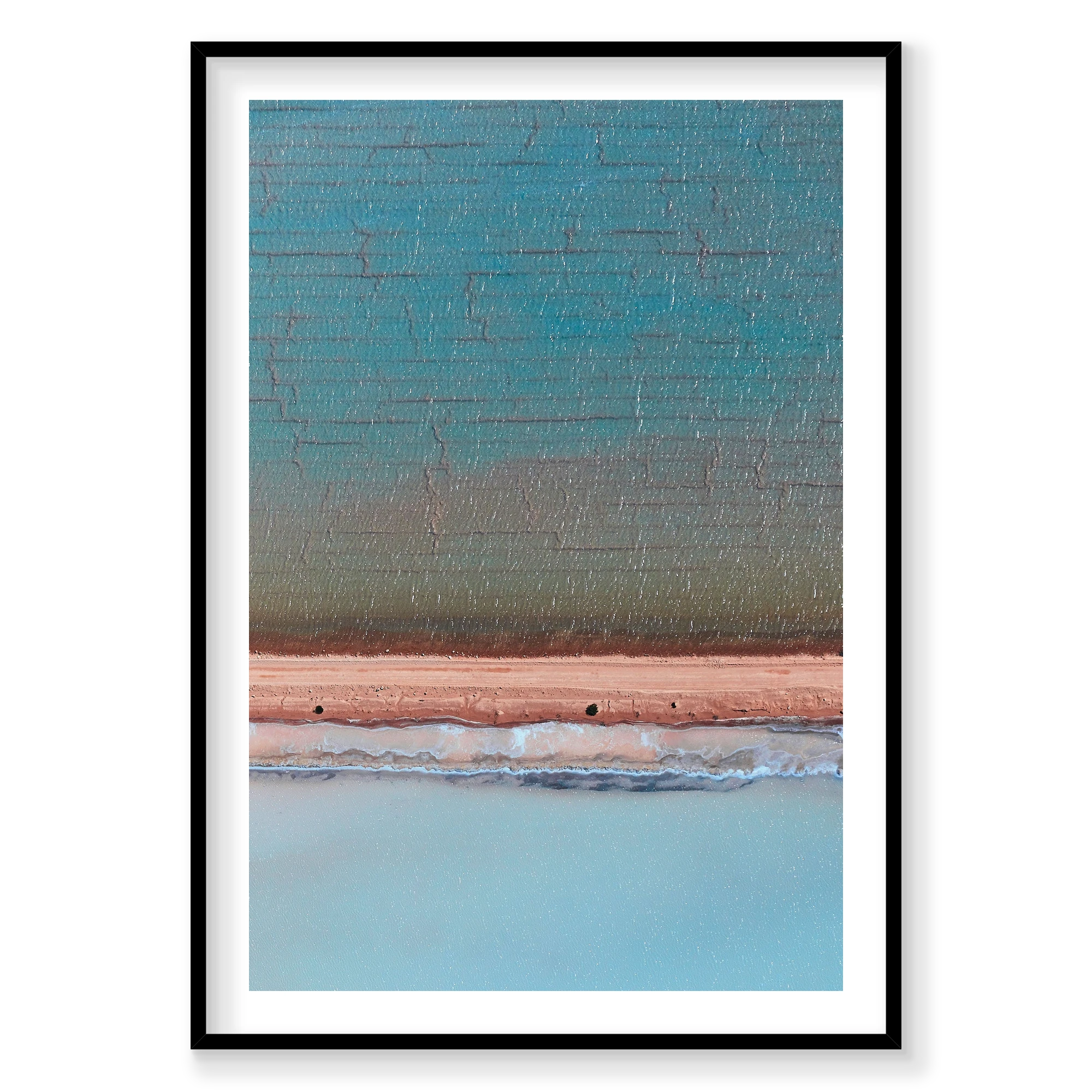 Crystalline, Useless Loop, Vertical Print, black Victorian Ash frame