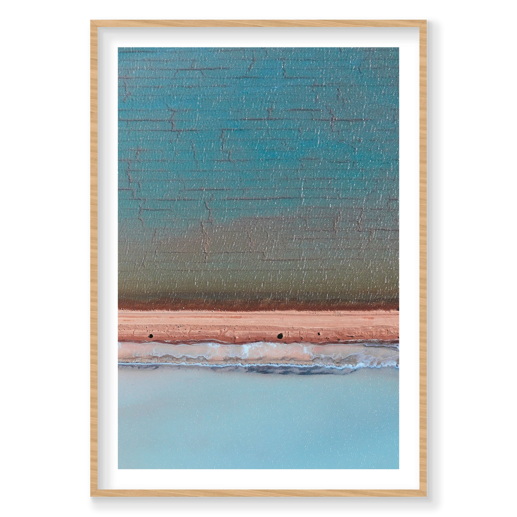 Crystalline, Useless Loop, Vertical Print, natural Victorian Ash frame