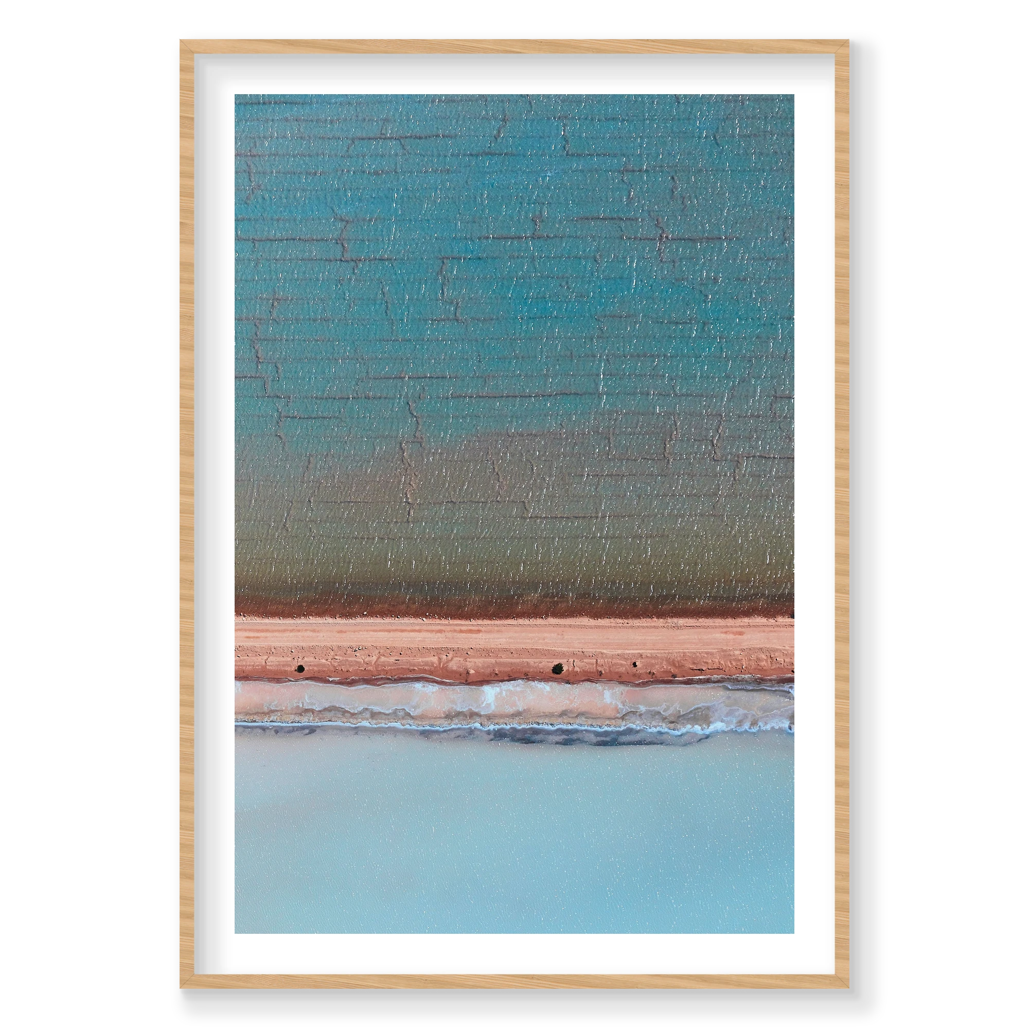 Crystalline, Useless Loop, Vertical Print, natural Victorian Ash frame