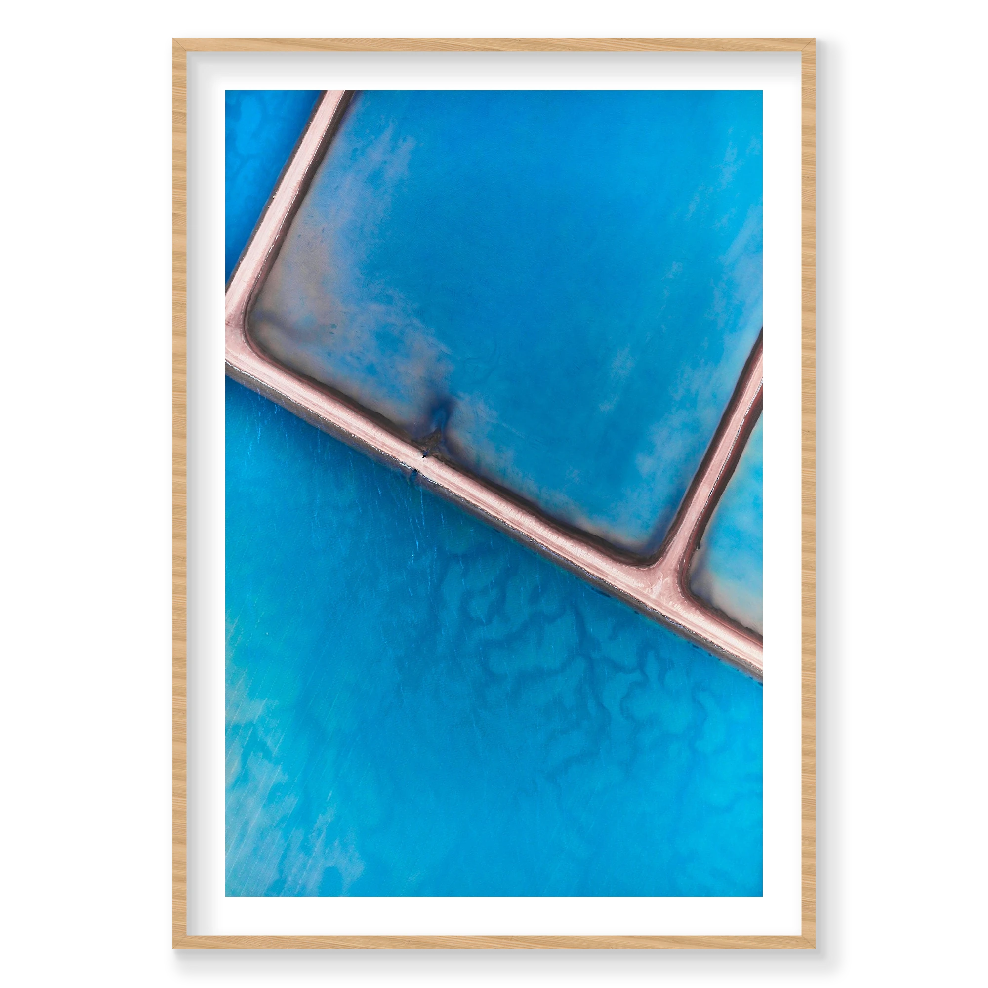 Purity, Useless Loop, Vertical Print, natural Victorian Ash frame