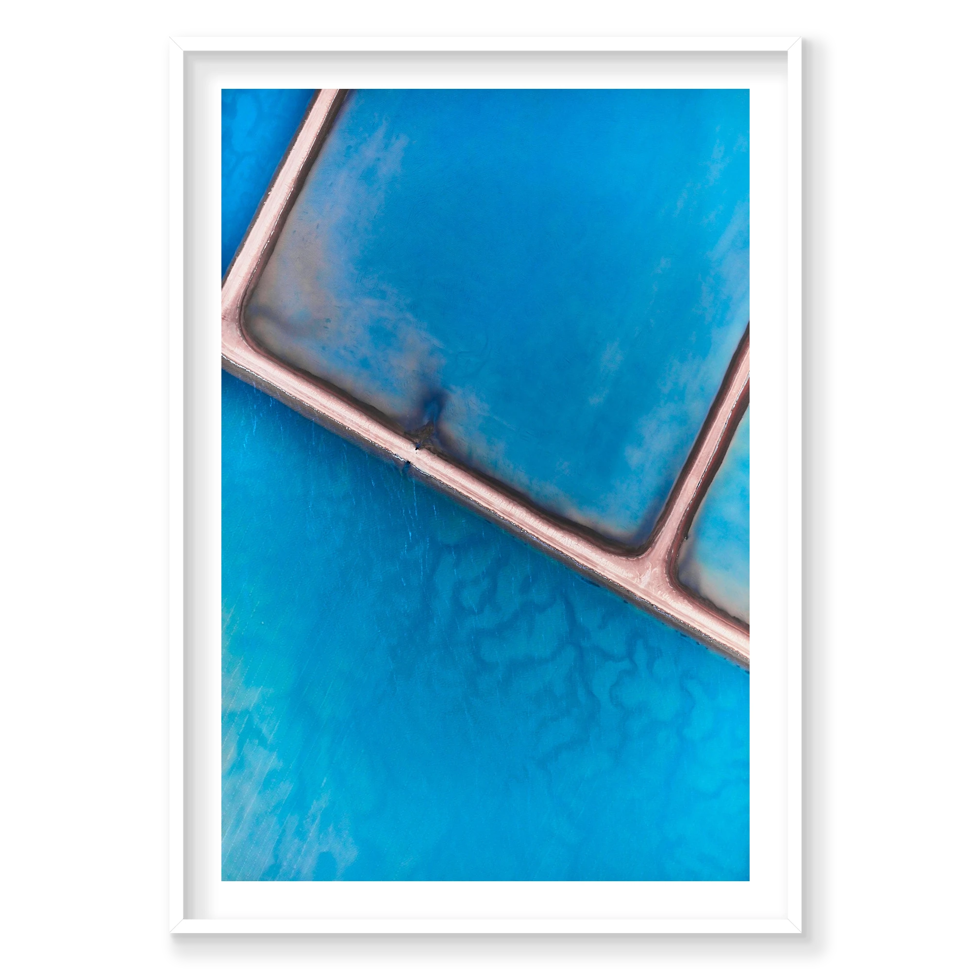 Purity, Useless Loop, Vertical Print, white Victorian Ash frame