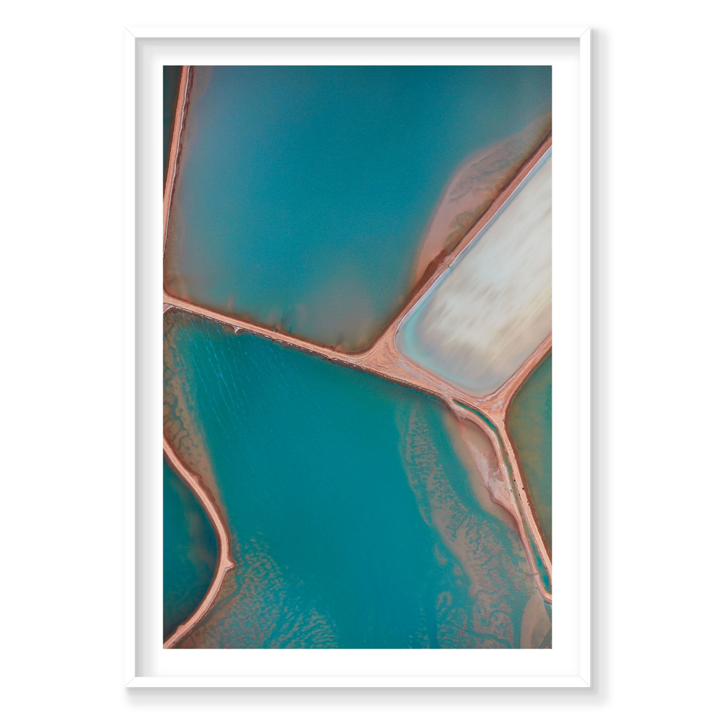 Perception, Useless Loop, Vertical Print, white Victorian Ash frame