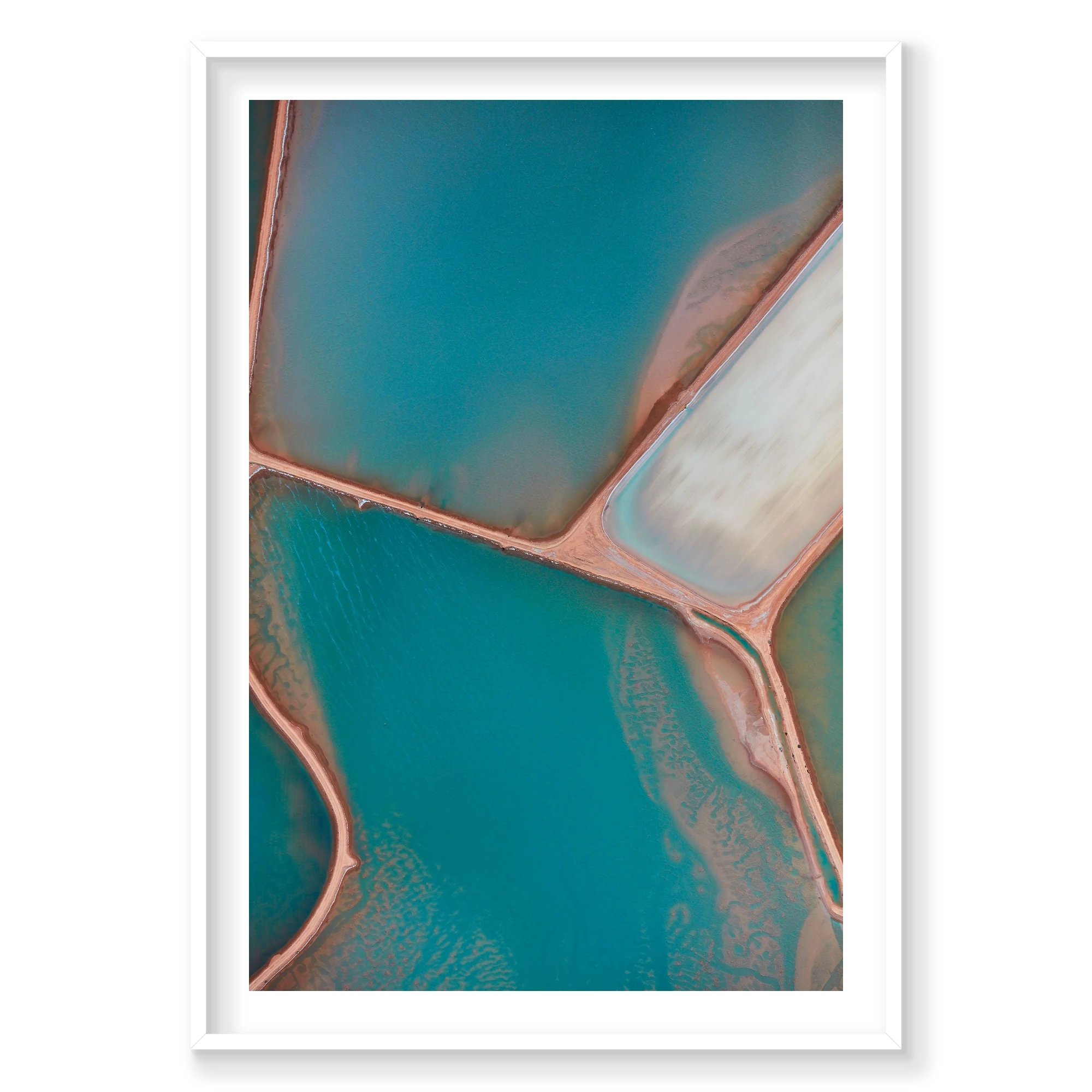 Perception, Useless Loop, Vertical Print, white Victorian Ash frame