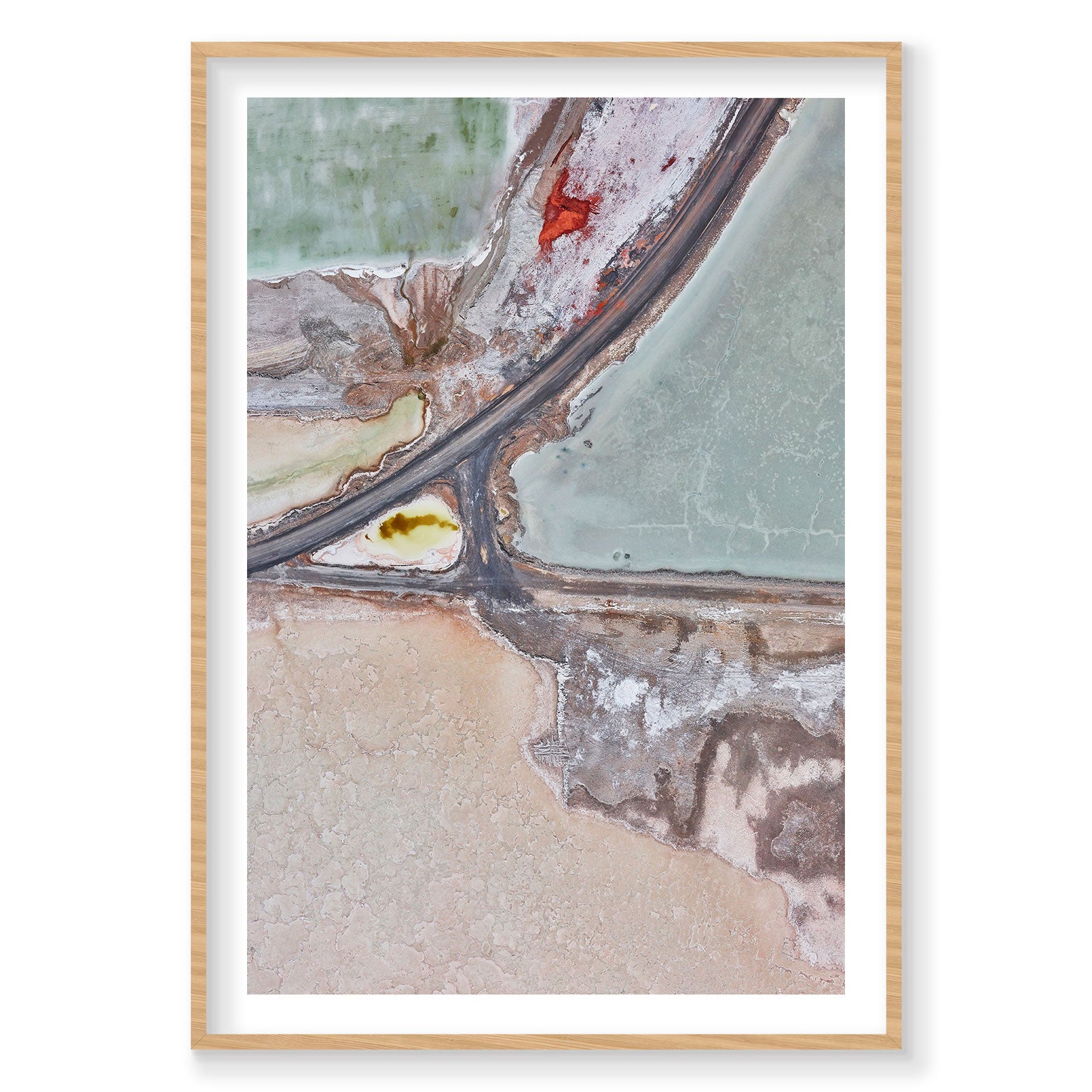 Extraction, Great Salt Lake, Vertical Print