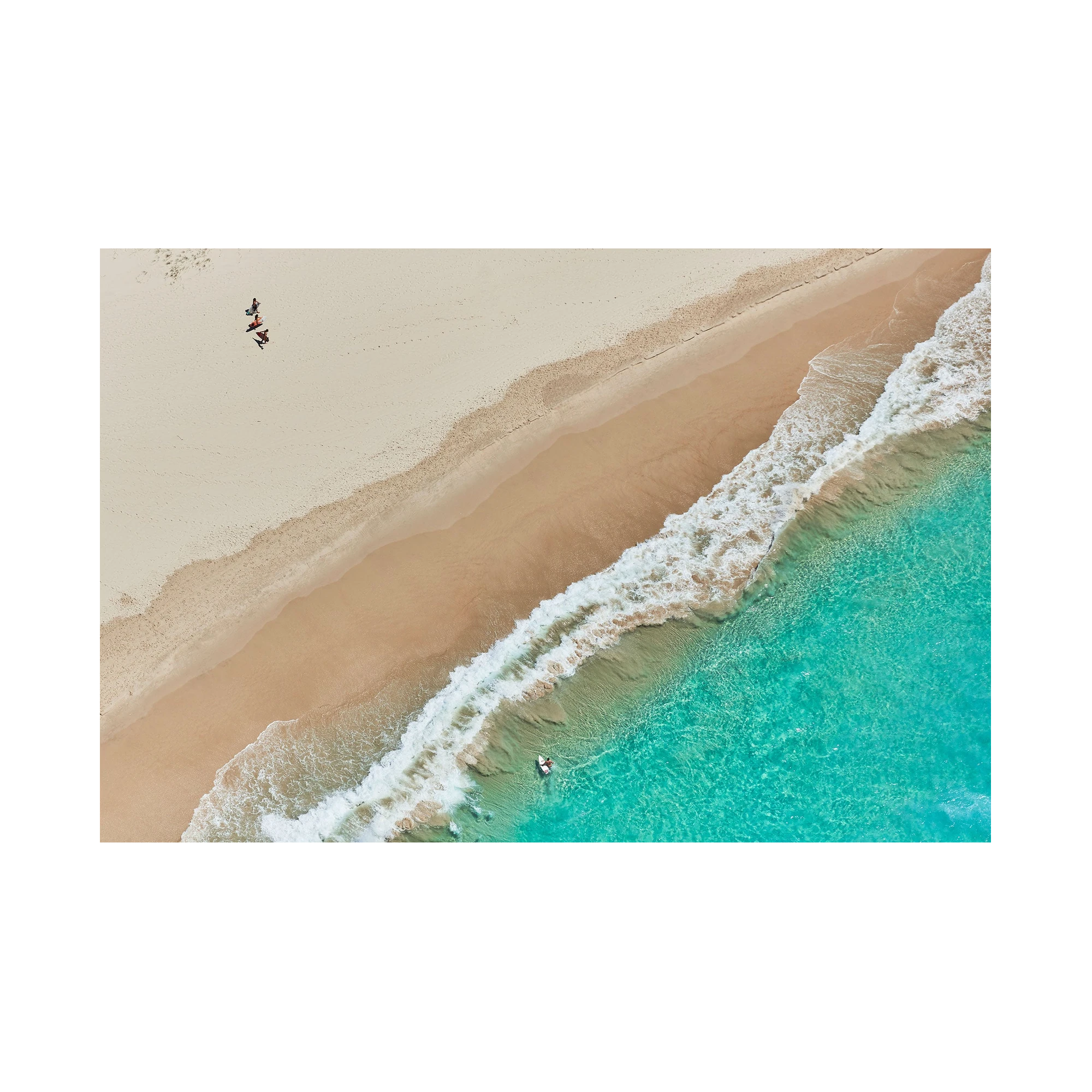 Wategos Surfers, Byron Bay, Horizontal Print, print only