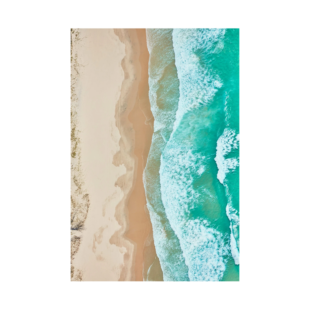 Waves, Byron Bay, Vertical Print, print only