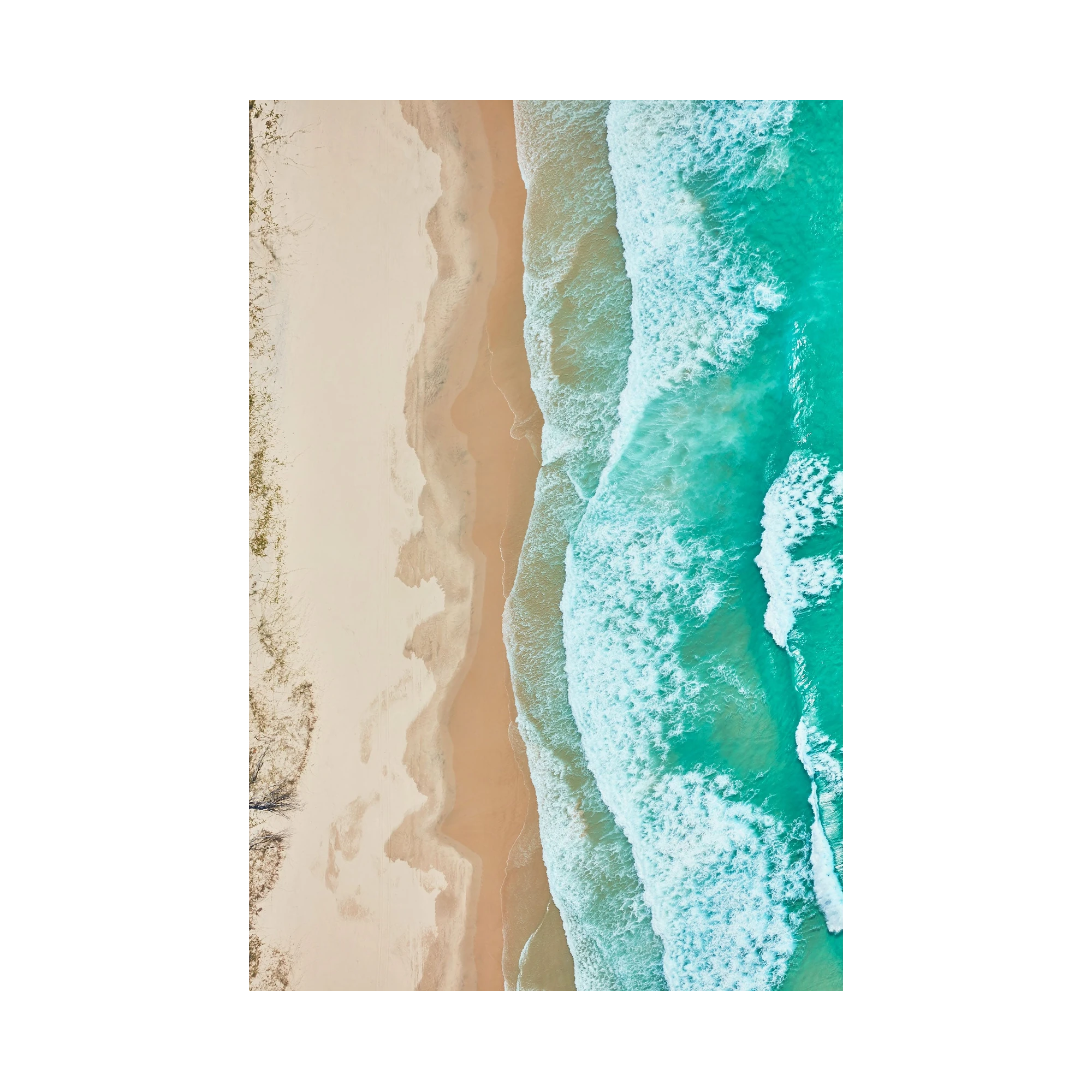Waves, Byron Bay, Vertical Print, print only