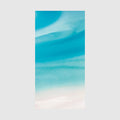 Aerial view of Whitehaven Beach turquoise waters and white sand, quick-dry beach towel by Remy Gerega