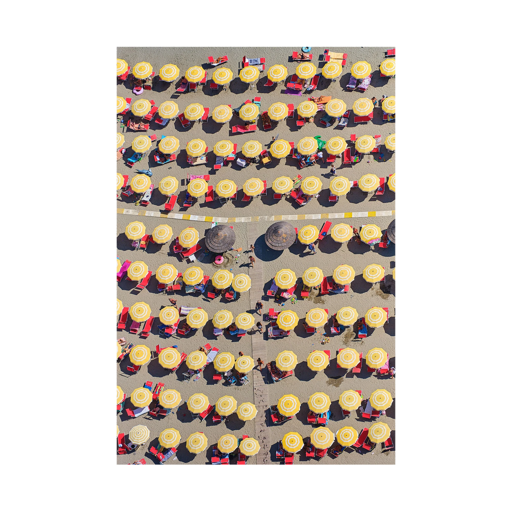 Yellow & White, Italy, Vertical Print, print only
