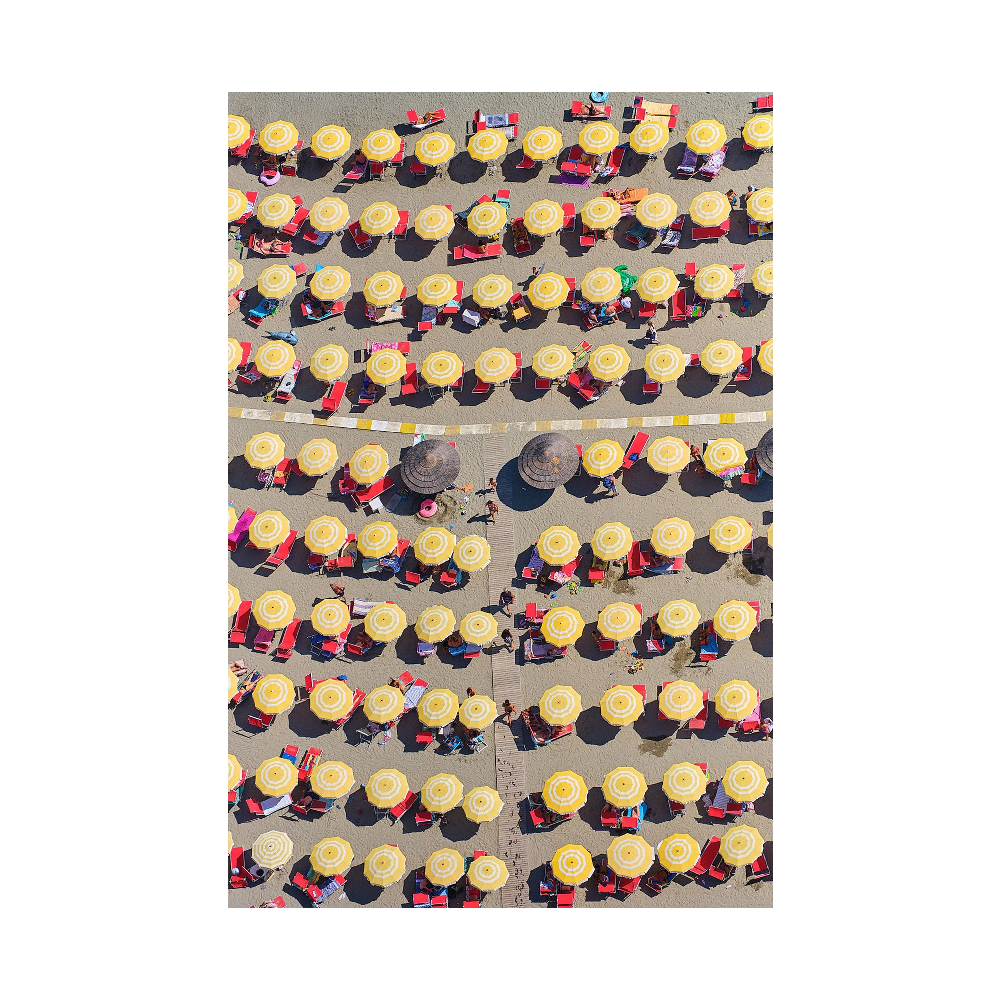 Yellow & White, Italy, Vertical Print, print only
