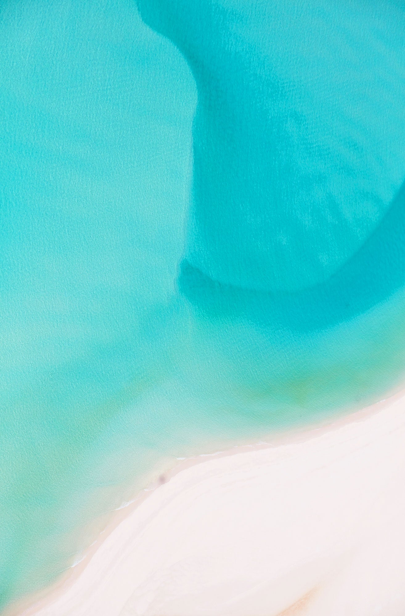 Currents, Whitehaven Beach, Vertical Print