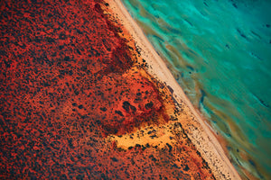 Green And Blue, Shark Bay, Horizontal Print
