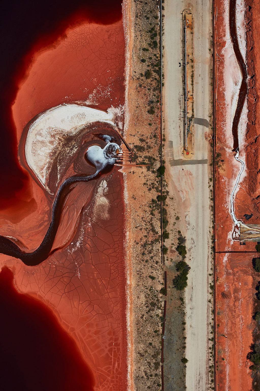 Chemical Spill, Western Australia, Vertical Print
