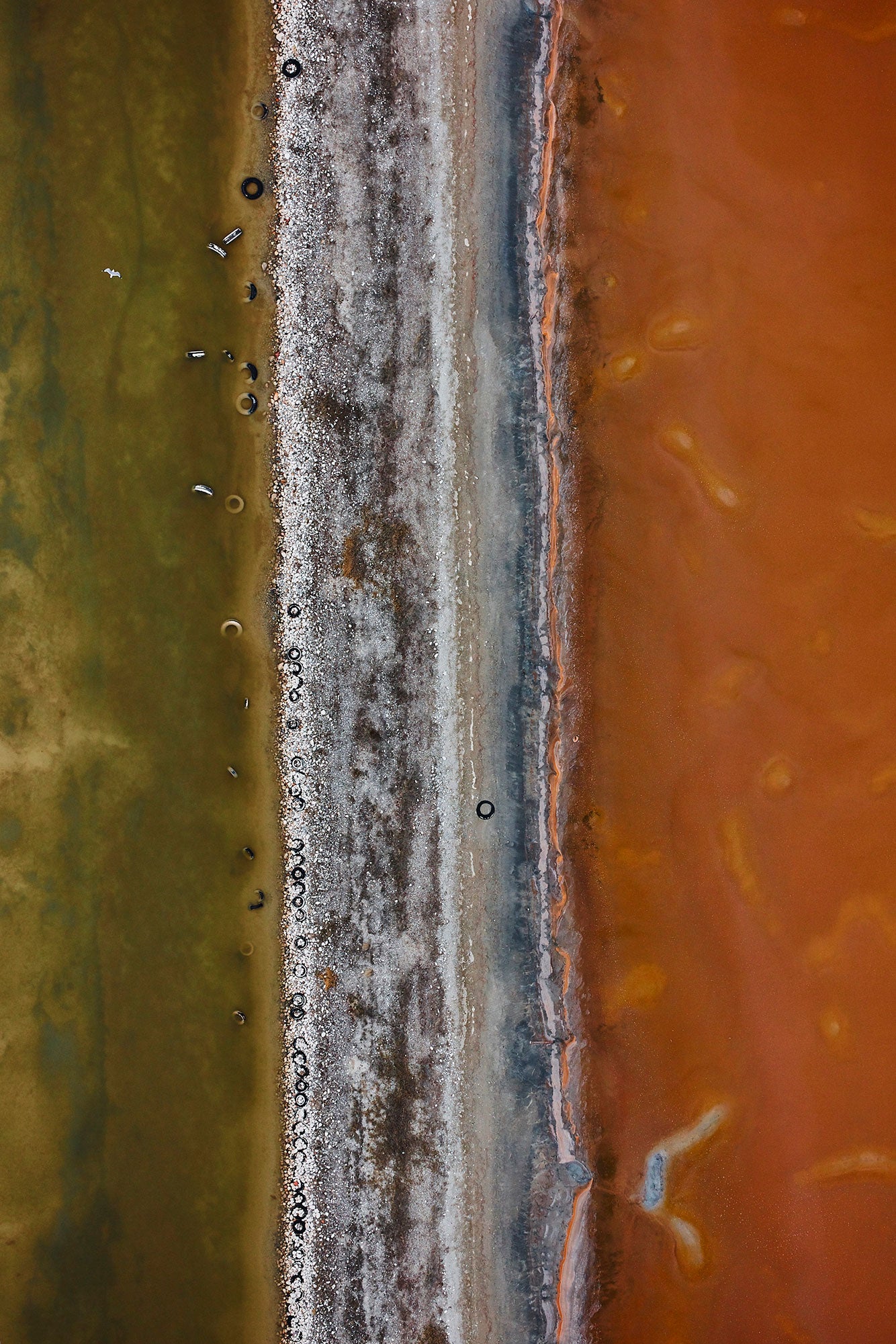 Tyre Pit, Great Salt Lake, Portrait Print
