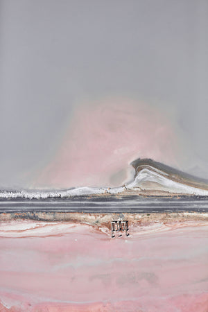 Pastel Wave, Great Salt Lake, Portrait Print