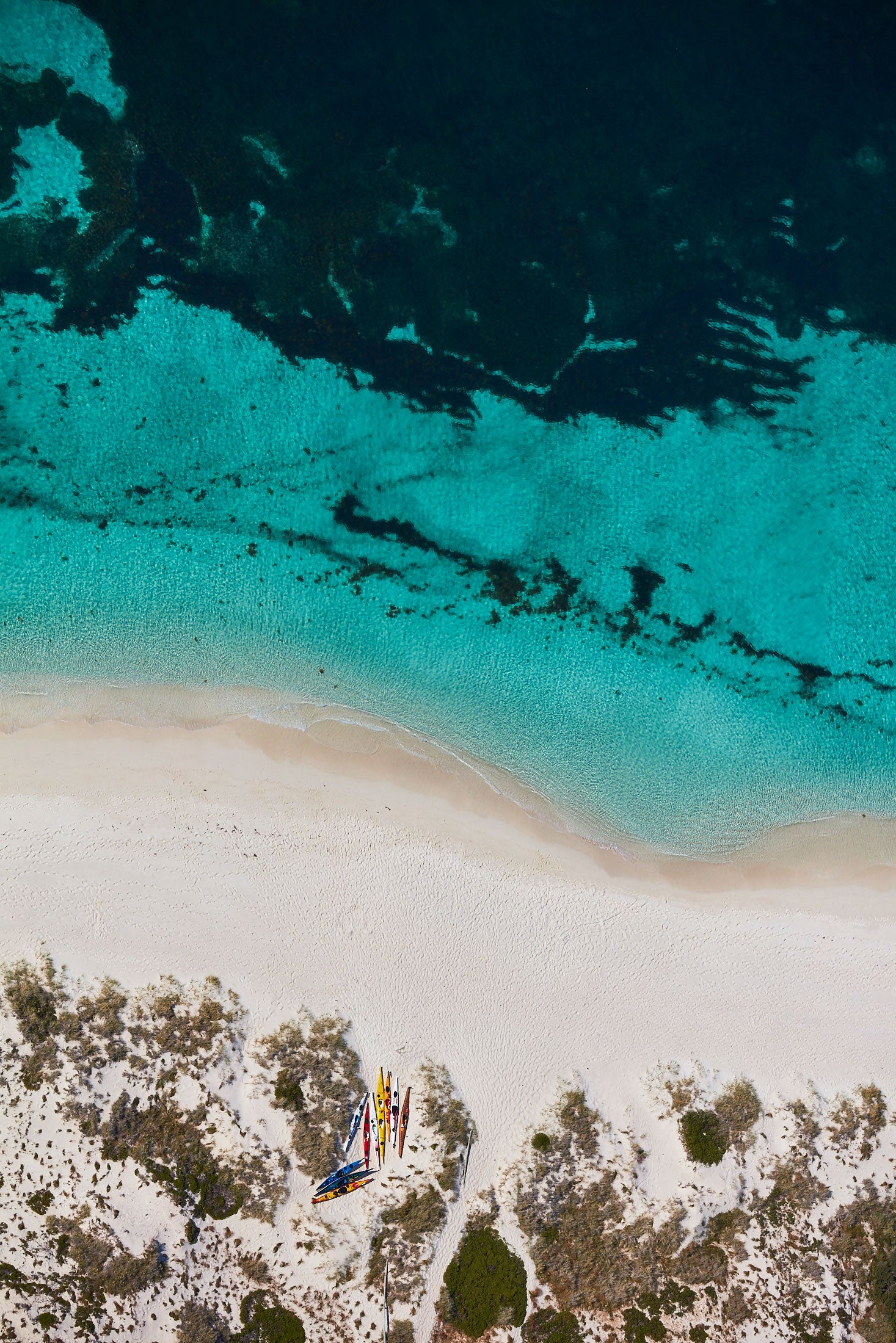 Kayak Club, Rottnest Island, WA, Vertical Print