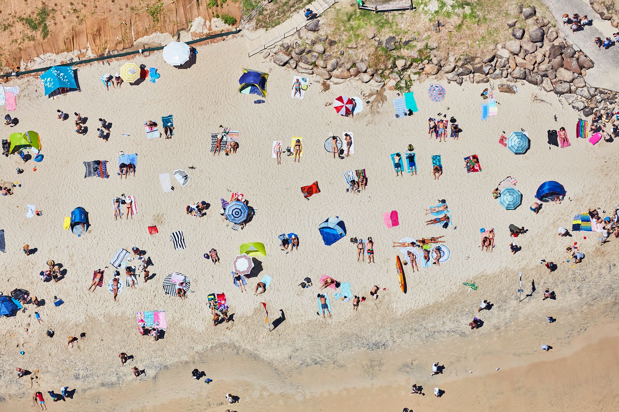 Sunbathers, Byron Bay, Horizontal Print