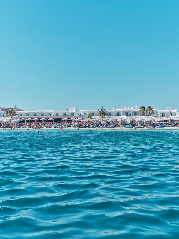 Ornos Beach, Greece, Vertical Print