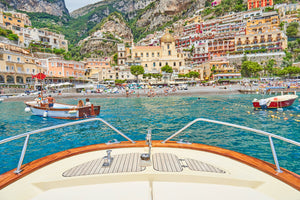 Positano Boats, Amalfi Coast, Horizontal Print